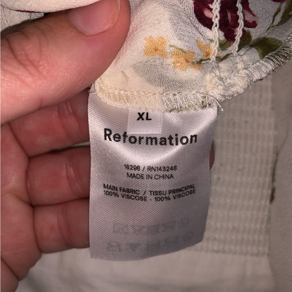 Reformation Amarena Top in Grapevine size XL - Picture 4 of 8